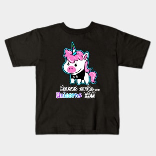 Unicorn lifts Kids T-Shirt